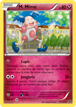 Carte Pokémon M. Mime 67/124 de la série Impact des Destins en vente au meilleur prix