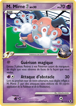 Carte Pokémon M. Mime Conseil 4 28/111 de la série Rivaux Émergents en vente au meilleur prix