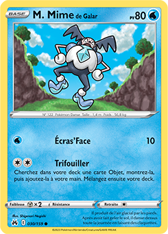 Carte Pokémon Communes M. Mime de Galar 030/159 de la série Zénith Suprême