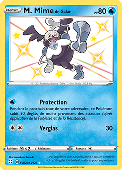 Carte Pokémon M. Mime de Galar SV020/SV122 de la série Destinées Radieuses en vente au meilleur prix