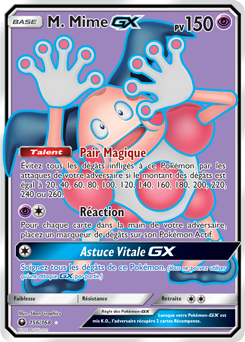 Carte Pokémon M. Mime GX 156/168 de la série Tempête Céleste en vente au meilleur prix