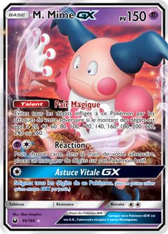 Carte Pokémon M. Mime GX 56/168 de la série Tempête Céleste en vente au meilleur prix