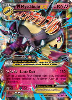 Carte Pokémon Promo M-Mysdibule EX XY104 de la série Promos XY