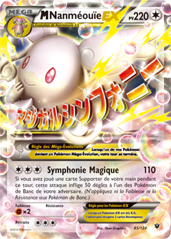 Carte Pokémon M-Nanméouïe EX 85/124 de la série Impact des Destins en vente au meilleur prix