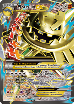 Carte Pokémon M-Steelix EX 109/114 de la série Offensive Vapeur en vente au meilleur prix