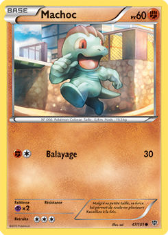 Carte Pokémon Machoc 47/101 de la série Explosion Plasma en vente au meilleur prix