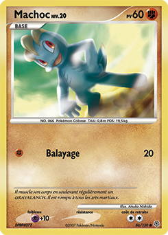 Carte Pokémon Machoc 86/130 de la série Diamant & Perle en vente au meilleur prix