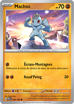 Carte Pokémon Machoc 66/165 de la série 151 en vente au meilleur prix