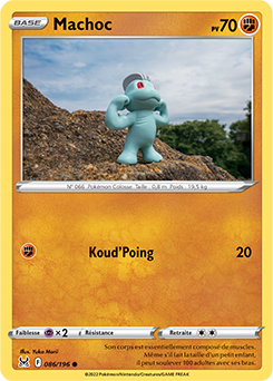 Carte Pokémon Communes Machoc 086/196 de la série Origine Perdue