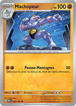 Carte Pokémon Machopeur 67/165 de la série 151 en vente au meilleur prix