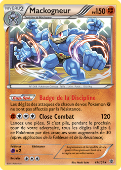Carte Pokémon Holographique Rare Mackogneur 49/101 de la série Explosion Plasma