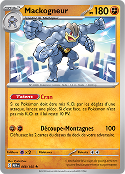 Carte Pokémon Mackogneur 68/165 de la série 151 en vente au meilleur prix