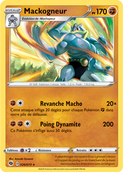 Carte Pokémon Mackogneur 026/073 de la série La Voie du Maître en vente au meilleur prix