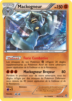 Carte Pokémon Mackogneur 46/111 de la série Poings Furieux en vente au meilleur prix