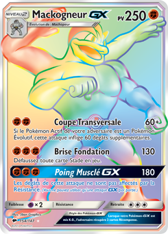 Carte Pokémon Mackogneur GX 154/147 de la série Ombres Ardentes en vente au meilleur prix