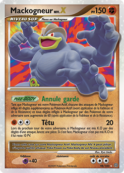 Carte Pokémon Niv. X Mackogneur NIV.X 98/100 de la série Tempête