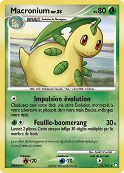 Carte Pokémon Peu commune Macronium 41/123 de la série Trésors Mystérieux