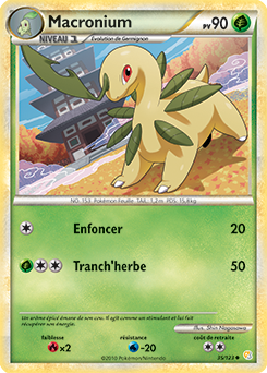 Carte Pokémon Peu commune Macronium 35/123 de la série HeartGold SoulSilver
