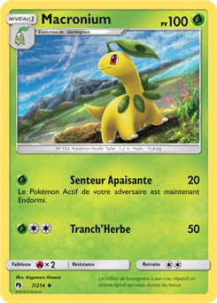 Carte Pokémon Peu commune Macronium 7/214 de la série Tonnerre Perdu
