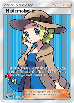 Carte Pokémon Dresseur Full Art Mademoiselle SV86/SV94 de la série Destinées Occultes