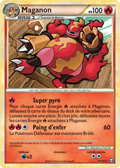 Carte Pokémon Rare Maganon 27/102 de la série Triomphe
