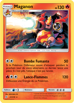 Carte Pokémon Maganon 22/236 de la série Harmonie des Esprits en vente au meilleur prix