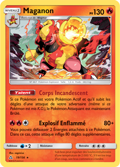 Carte Pokémon Maganon 19/156 de la série Ultra Prisme en vente au meilleur prix