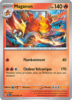 Carte Pokémon Maganon 10/91 de la série Destinées de Paldea en vente au meilleur prix