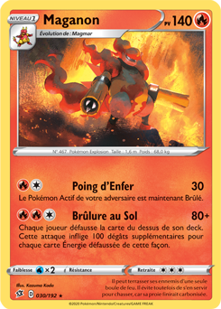 Carte Pokémon Maganon 30/192 de la série Clash des Rebelles en vente au meilleur prix