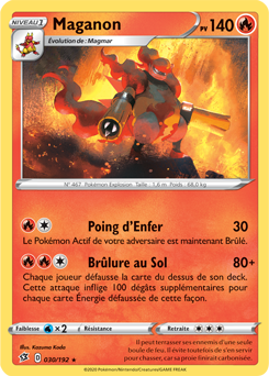 Carte Pokémon Rare Maganon 30/192 de la série Clash des Rebelles