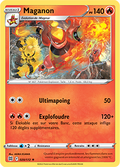 Carte Pokémon Maganon 020/172 de la série Stars Étincelantes en vente au meilleur prix
