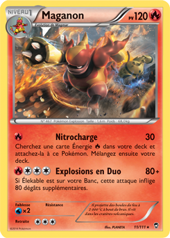 Carte Pokémon Rare Maganon 11/111 de la série Poings Furieux