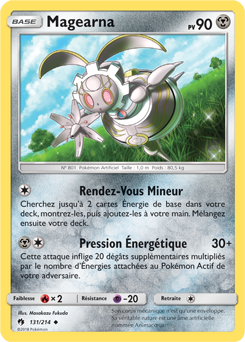 Carte Pokémon Peu commune Magearna 131/214 de la série Tonnerre Perdu