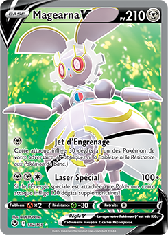 Carte Pokémon Magearna V 182/195 de la série Tempête Argentée en vente au meilleur prix