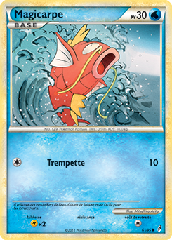 Carte Pokémon Magicarpe 61/95 de la série Appel des Légendes en vente au meilleur prix