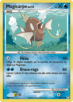 Carte Pokémon Commune Magicarpe 89/123 de la série Trésors Mystérieux