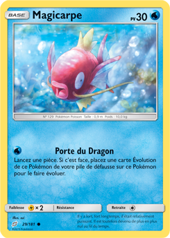 Carte Pokémon Magicarpe 29/181 de la série Duo de Choc en vente au meilleur prix