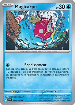 Carte Pokémon Magicarpe 044/198 de la série Écarlate et Violet en vente au meilleur prix