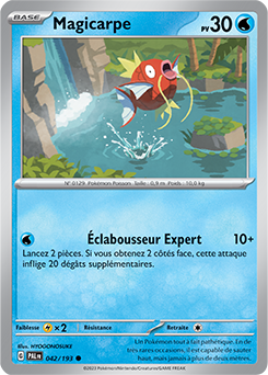 Carte Pokémon Magicarpe 042/193 de la série Évolutions à Paldea en vente au meilleur prix