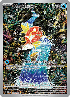 Carte Pokémon Illustration rare Magicarpe 203/193 de la série Évolutions à Paldea