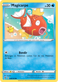 Carte Pokémon Magicarpe 39/192 de la série Clash des Rebelles en vente au meilleur prix