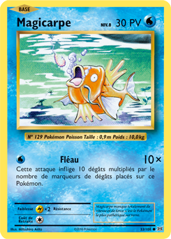 Carte Pokémon Magicarpe 33/108 de la série Évolutions en vente au meilleur prix