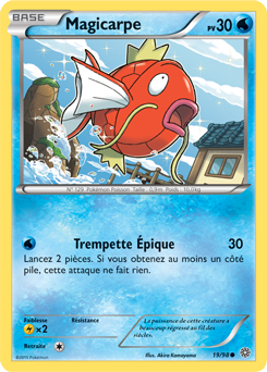 Carte Pokémon Magicarpe 19/98 de la série Origines Antiques en vente au meilleur prix