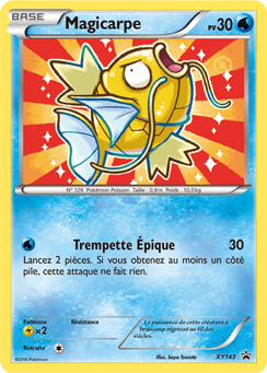 Carte Pokémon Magicarpe XY143 de la série Promos XY en vente au meilleur prix