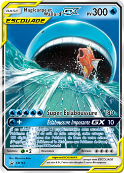 Carte Pokémon Magicarpe Wailord GX SM166 de la série Promos Soleil et Lune en vente au meilleur prix