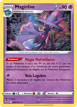 Carte Pokémon Magirêve 064/195 de la série Tempête Argentée en vente au meilleur prix