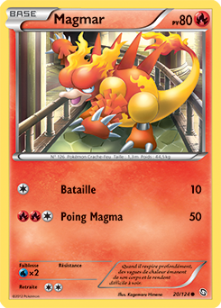 Carte Pokémon Magmar 20/124 de la série Dragons Éxaltés en vente au meilleur prix