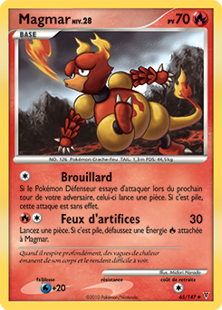 Carte Pokémon Magmar 65/147 de la série Vainqueurs Suprêmes en vente au meilleur prix