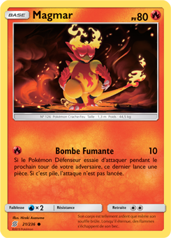 Carte Pokémon Magmar 21/236 de la série Harmonie des Esprits en vente au meilleur prix