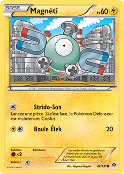 Carte Pokémon Magnéti 42/135 de la série Tempête Plasma en vente au meilleur prix